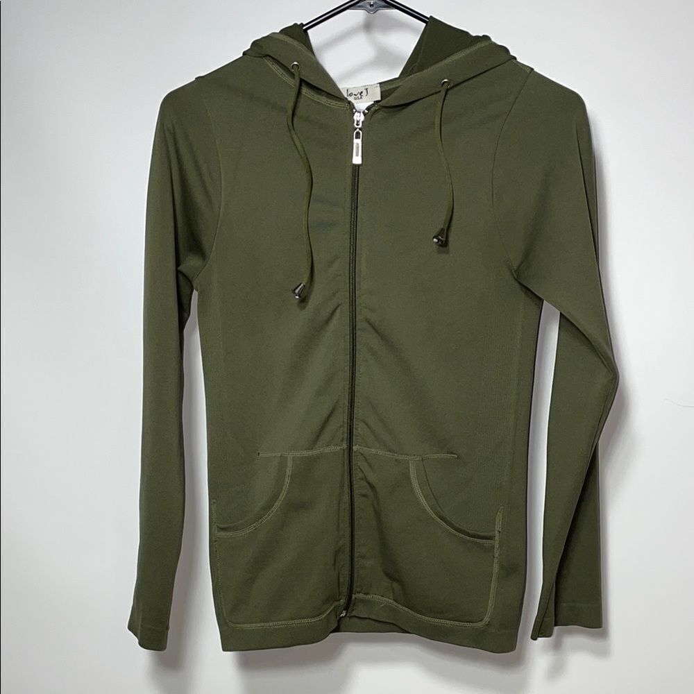 Love J Green Zip-Up Hoodie